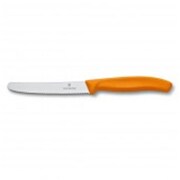 SWISS ARMS Swiss Army Brands VIC-6.7836.L119 2019 Victorinox Swiss Colored 4 in. Blade Serrated & Round Classic Utility Knife; Orange - 0.62 in. Handle VIC-6.7836.L119